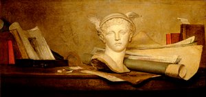 Ainda vida com atributos das artes, 1765-66